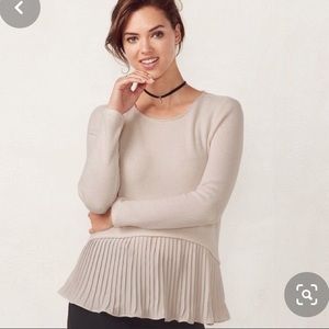 LC Lauren Conrad peplum sweater